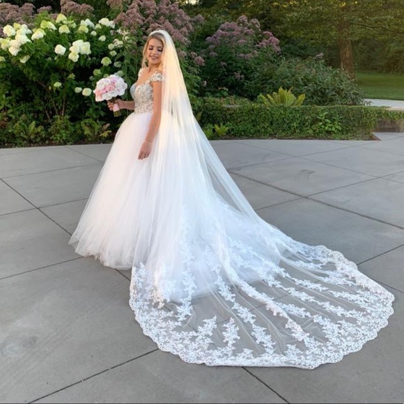 Wedding Dress Lorenzi Rossi MillaNova Ivory Deniz Size 38 - Picture 11 of 14